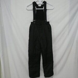 SKIERUISER '50 | size 7 | Children's Black Snowpants | Removable Bib | Like New